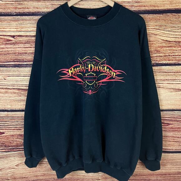 Vintage 2004 Harley Davidson Motorcycles St. Joseph, MO Crewneck - Picture 3 of 7